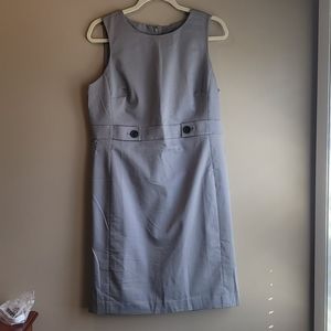 Ann Taylor Gray Sleeveless Dress Size 12P Women